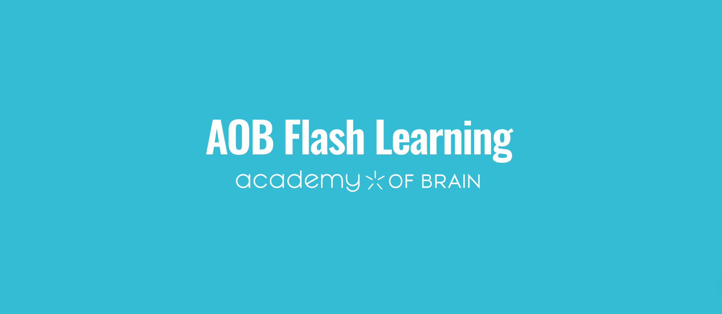 Flash Learning mikro-opintokirjasto Academy of Brain