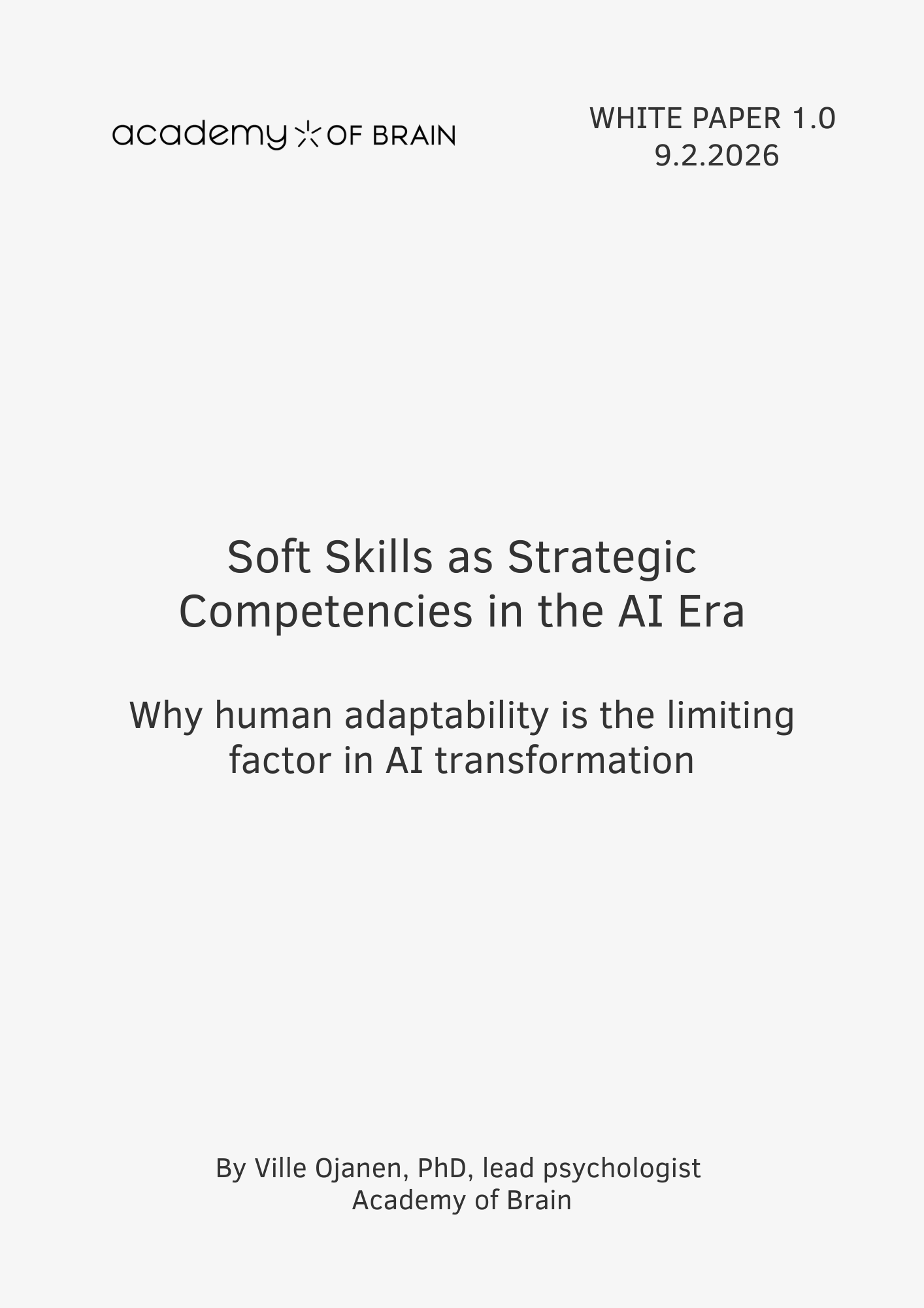 White Paper Soft Skills as Strategic Competencies in the AI Era 1.0 KANSI